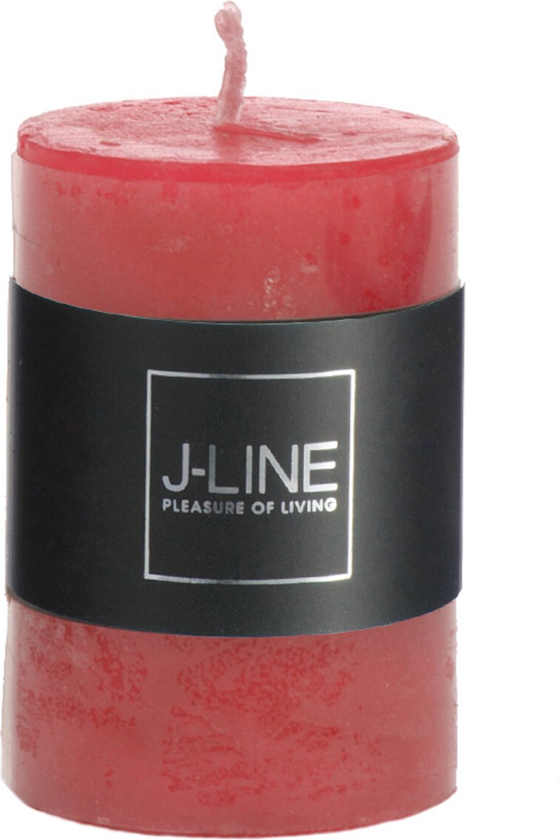J-Line cilinderkaars - fuchsia - small - 6 stuks - 18U Roze