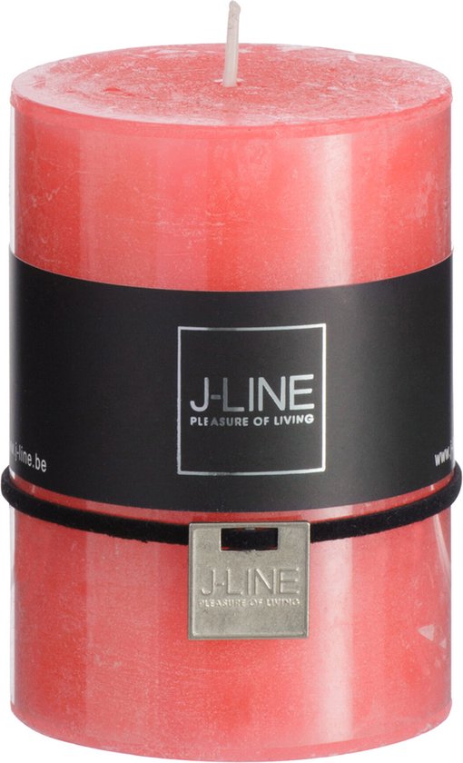 J-Line Cilinderkaars Watermeloen M 48U - 6 stuks