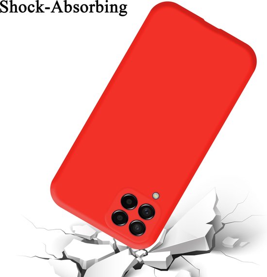 Coque Cadorabo pour Samsung Galaxy M53 5G en ROUGE LIQUIDE - Coque de protection en silicone TPU souple