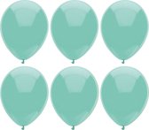 Haza Ballonnen verjaardag/feest - 200x stuks - mintgroen - 29 cm