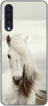 Geschikt voor Samsung Galaxy A50 hoesje - Paard - Strand - Manen - Siliconen Telefoonhoesje