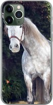 Geschikt voor iPhone 11 Pro hoesje - Paard - Halster - Natuur - Siliconen Telefoonhoesje