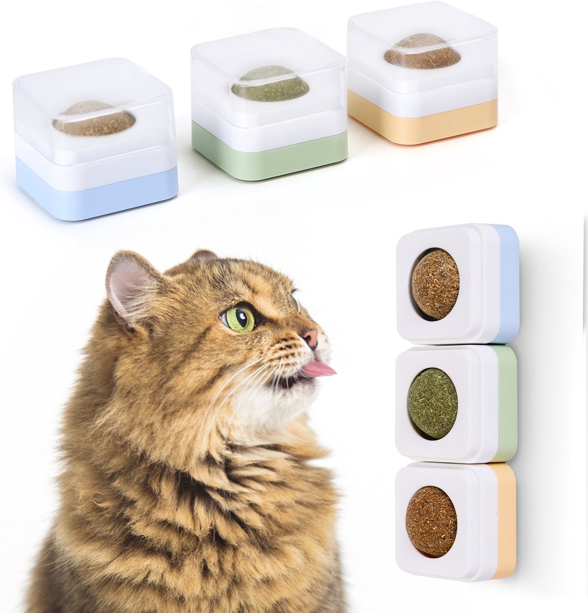 Sliverdew 30 stuks interactieve knisperbal voor katten 5,8