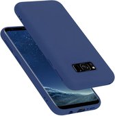 Cadorabo Hoesje geschikt voor Samsung Galaxy S8 in LIQUID BLAUW - Beschermhoes gemaakt van flexibel TPU silicone Case Cover