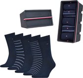Tommy Hilfiger Giftbox Stripes Hommes Chaussettes - Lot de 5 - Taille 43-46