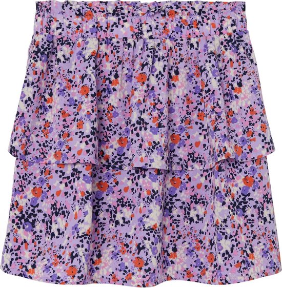 Name it Vêtements pour enfants pour Filles Jupe florale violette Bodila Dark Sapphire - 152