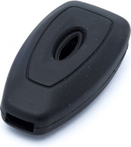 Koaudb Autosleutel TPU Protector Fit voor Ford Fiesta Focus C-Max Galaxy B-Max Grand C-Max Kuga Mondeo S-Max 3 Knoppen Keyless Sleutelhanger Case met Lederen Sleutelhanger Lanyard (BP-Frd-3
