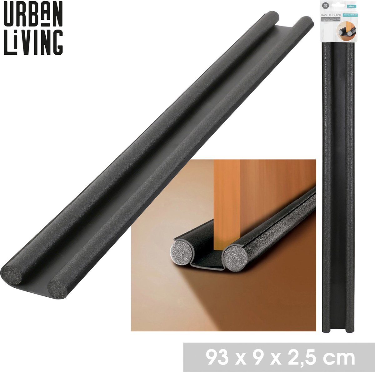 Urban Living Dubbele tochtrol - 93cm - afknipbaar