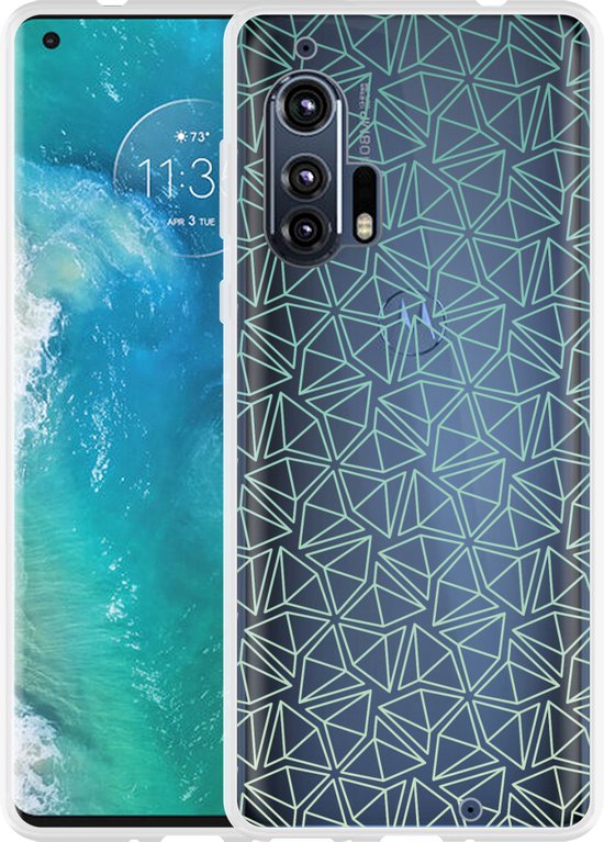 Hoesje geschikt voor Motorola Edge Plus Triangles bol