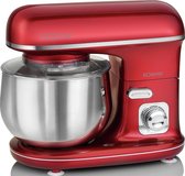 Bol.com Bomann KM 6010 CB - Keukenmachine - 1100 W - 5L - Rood Roestvrijstaal kneedmachine aanbieding