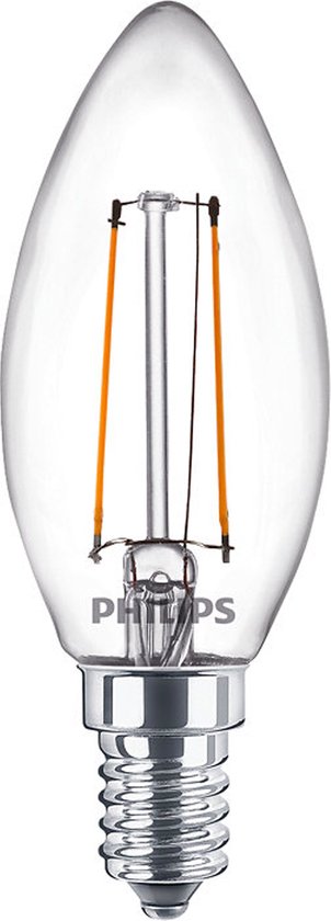 Philips Corepro LEDcandle E14 Filament Helder 2W 250lm – 840 Koel Wit | Vervangt 25W