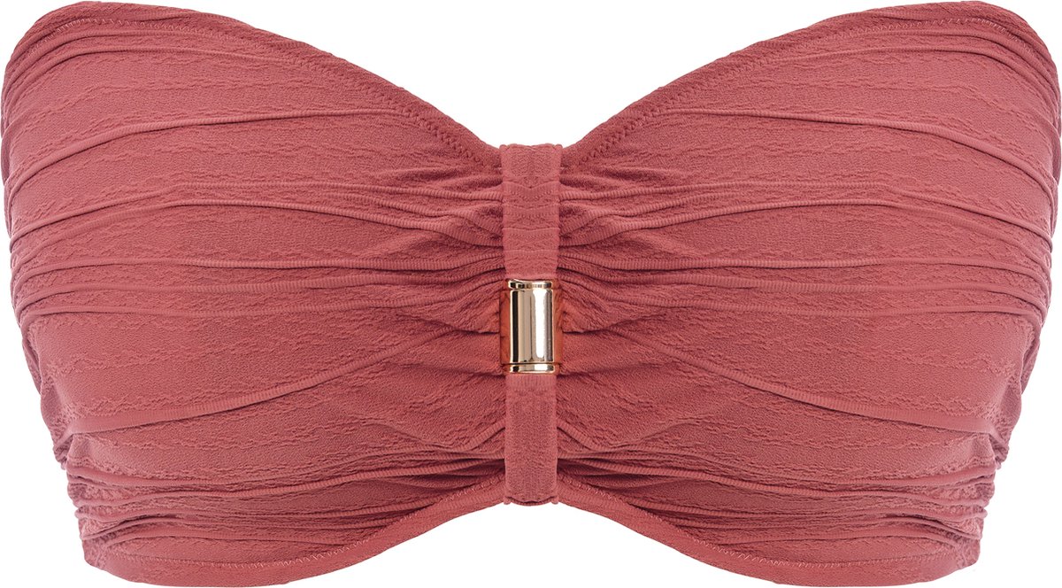 Fantasie Beach Waves UW Bandeau Bikini Top Dames Bikinitopje - Maat 80I (EU) terracotta