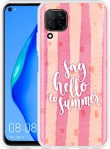 Huawei P40 Lite Hoesje Say Hello to Summer Designed by Cazy