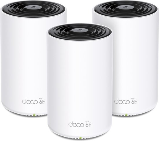 TP-Link Deco XE75 Pro - Mesh WiFi - WiFi Versterker - WiFi 6E - 5400 Mbps - 3-Pack
