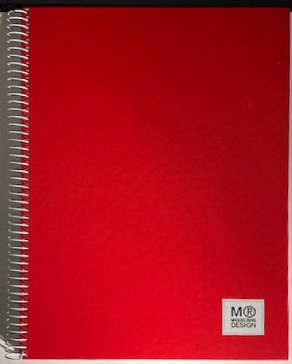 Miquelrius - Notebook A4 Oranje - 120 vel - geruit wit papier met 4-gaatsperforatie