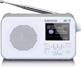 Lenco PDR-036WH - DAB en FM Radio met Bluetooth - Wit