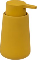 Five Distributeur de savon/distributeur de savon en céramique - jaune moutarde - 250 ml