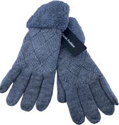 Winter Handschoenen - Dames - Verwarmde - Dubbele grijze stijl