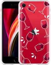 iPhone SE 2020 Hoesje Wine not? - Designed by Cazy