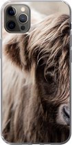 Coque iPhone 12 Pro Max - Highlander écossais - Vache - Fourrure - Siliconen