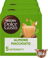 Capsules Nescafé Dolce Gusto Almond Macchiato - café végétalien - 36 tasses à café