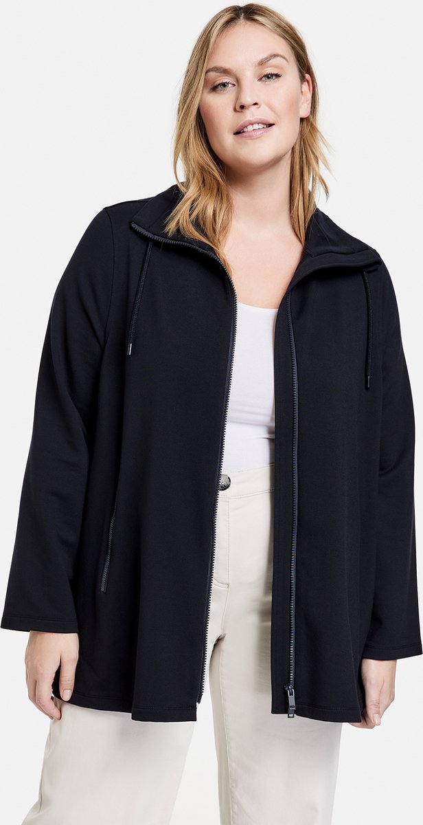SAMOON Dames Sweatvest Navy-52