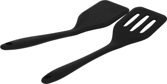 U-Taste 315 ℃ Hittebestendige Kleine Siliconen Spatel 315 ℃ Flexibele Naadloze Mini Spatel Keuken Gereedschap Koken Gereedschap Bakken Mixen Krassen (Zwart