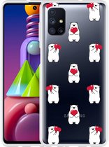 Hoesje Geschikt voor Samsung Galaxy M51 Lovely Bears