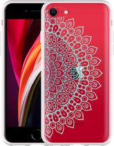 iPhone SE 2020 Hoesje Turqoise Mandala - Designed by Cazy