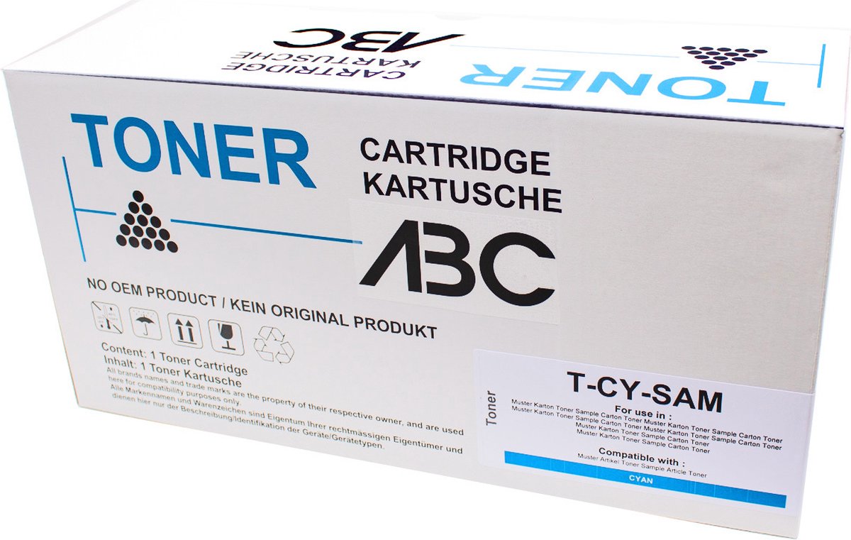Image of ABC huismerk toner geschikt voor Minolta TNP-49C cyan voor Bizhub C3351 C3851 C3851FS TNP49 C TNP 49