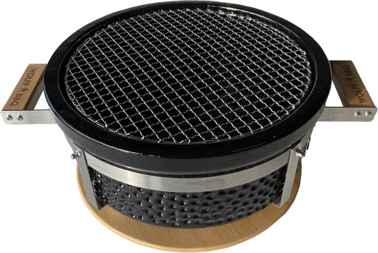 WOLFF BBQ |Keramische tafel barbecue |Rond model met lucht inlaad |Buitenhuis gebruik van Wolff BBQ — afbeelding 2