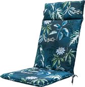 Madison - Coussin Chaise De Jardin Dossier Haut 120x50 - Blauw - Blue Mauel