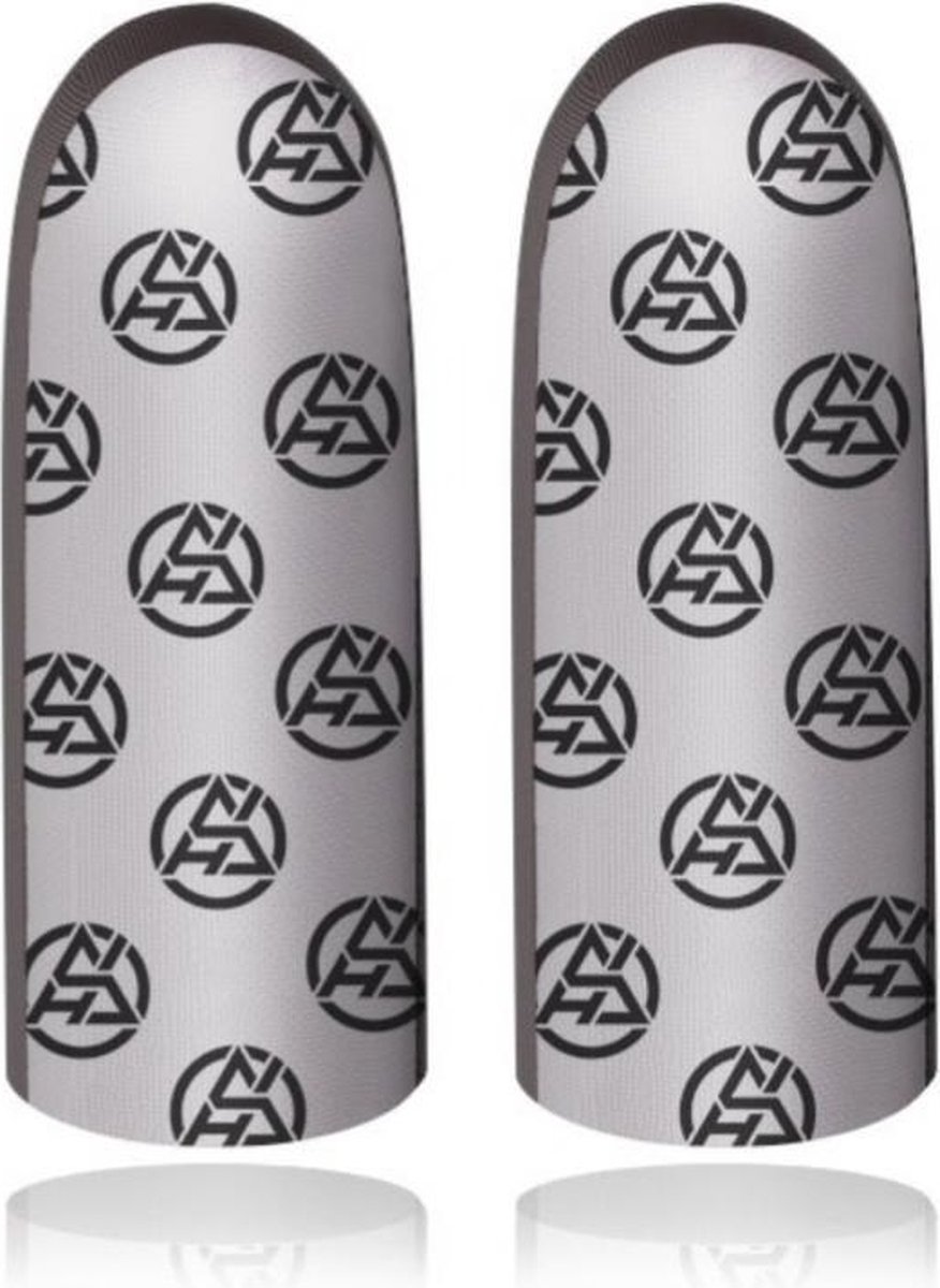 2 Stuks Vingertop Beschermers voor Gamen – Ademende Vinger Covers Gaming – Grijs