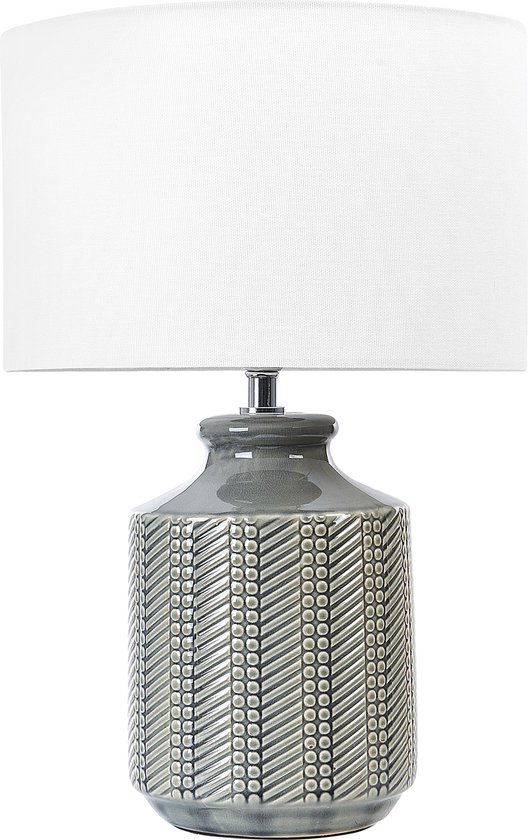 ESPERANCE - Lampe de table - Grijs - Céramique
