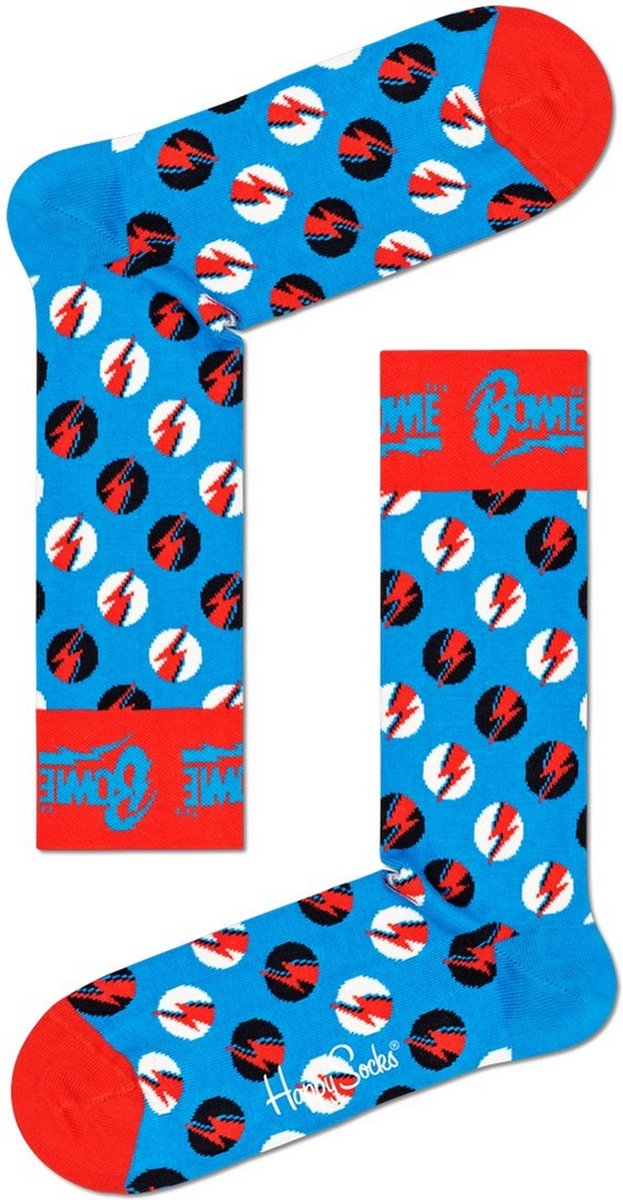 Happy Socks Big Bowie Dot Sock - unisex sokken - Unisex - Maat: 36 - 40