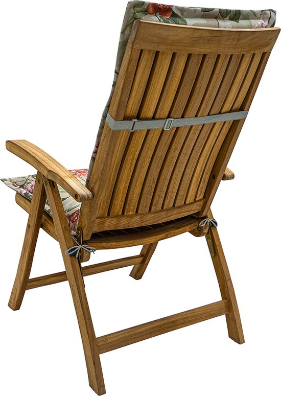 Madison - Coussin Chaise De Jardin Dossier Haut 120x50 - Vert