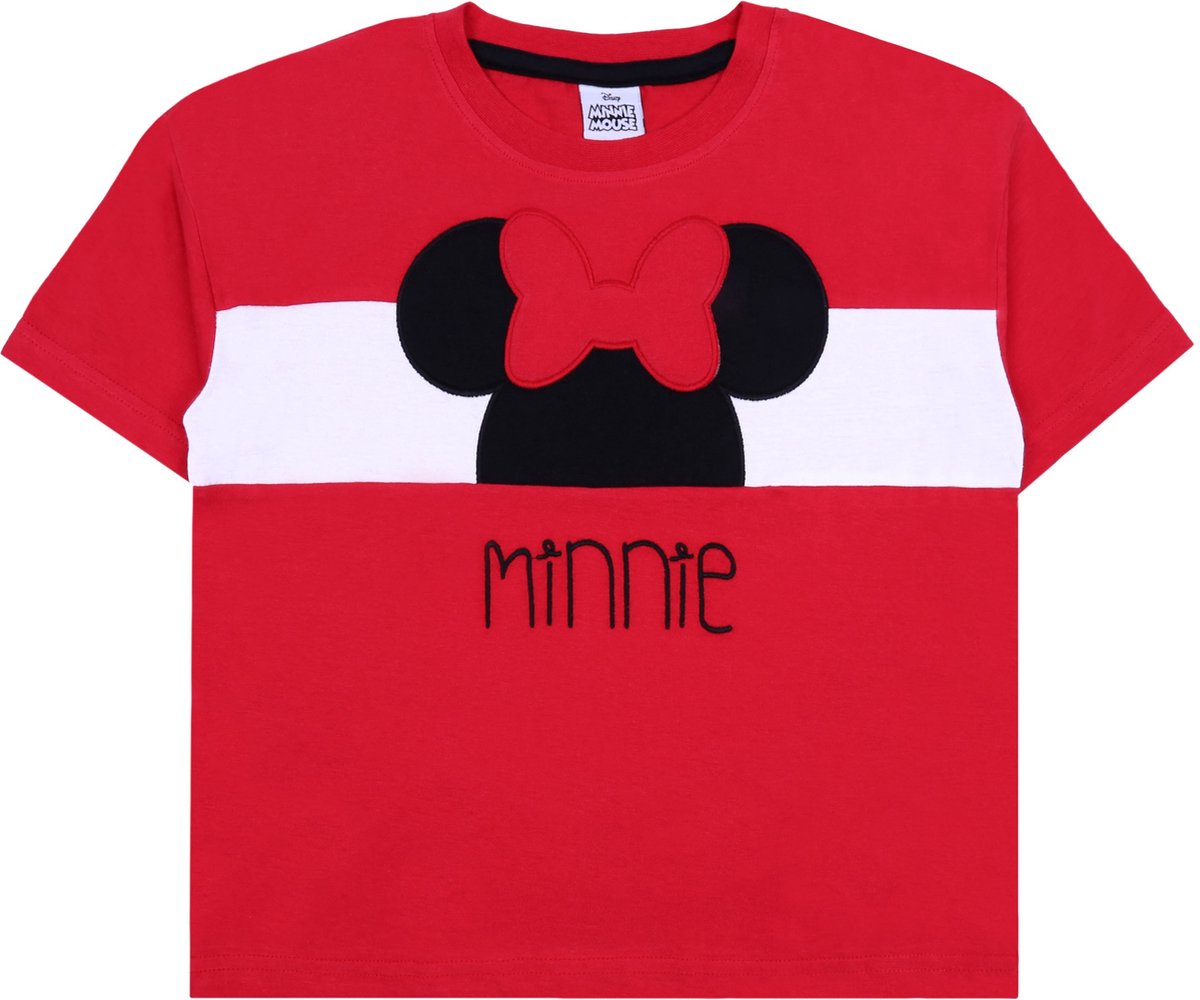 DISNEY Minnie Mouse - Rood T-shirt voor meisjes / 128
