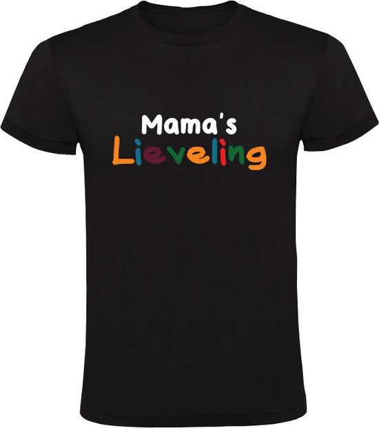 Mama's lieveling Kinder T-shirt 104 | familie | family | mama | moeder