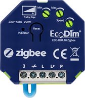 EcoDim - LED Inbouwdimmer Module - Smart WiFi - ECO-DIM.10 - Fase Afsnijding RC - ZigBee - 0-250W