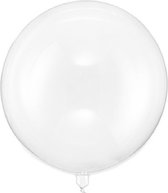 3x Grote ballonnen 60 cm transparant - Geschikt voor lucht of helium - Feest/Verjaardag artikelen