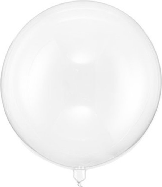 3x Grote ballonnen 60 cm transparant - Geschikt voor lucht of helium - Feest/Verjaardag artikelen