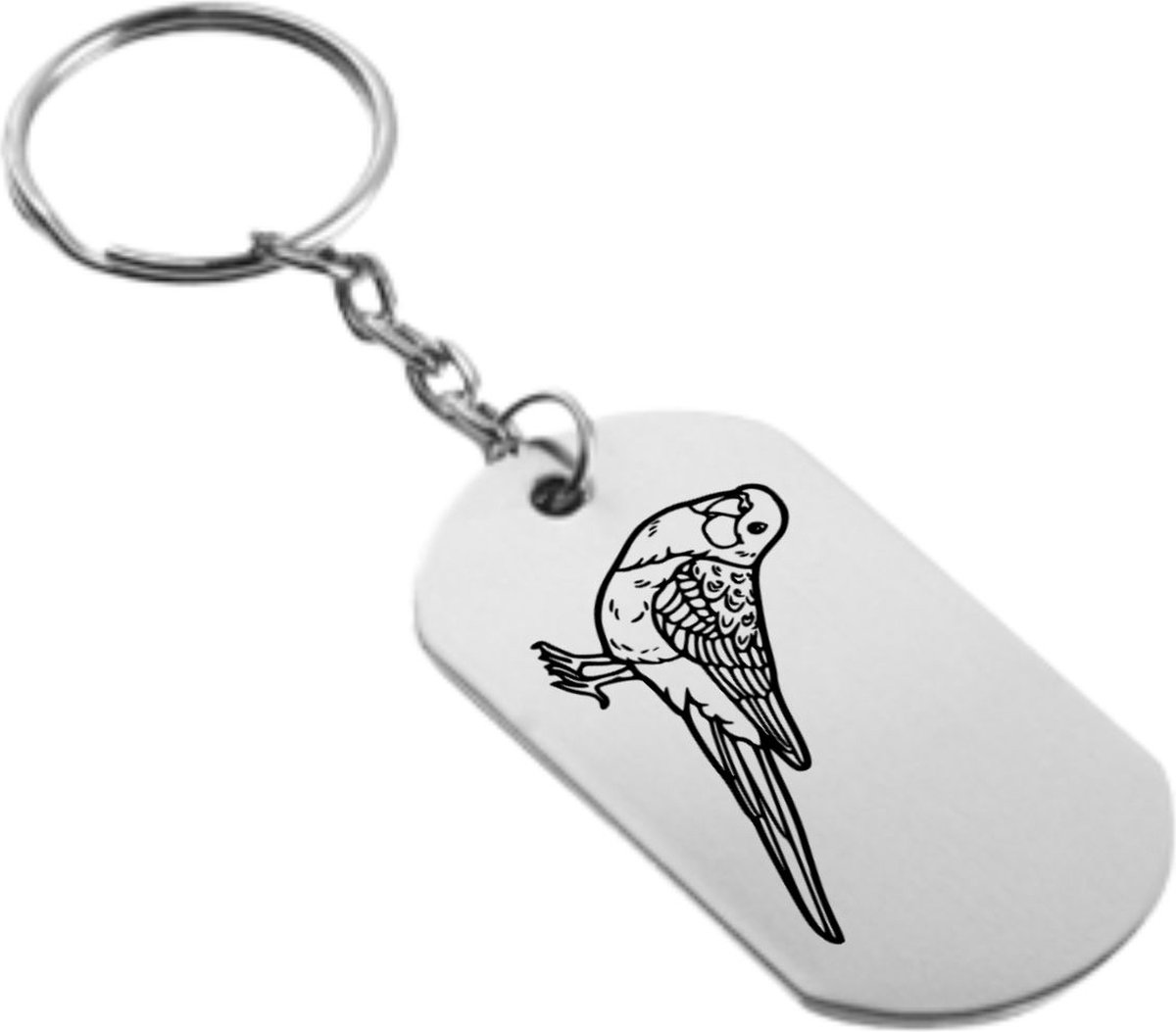 Akyol - Parkiet Sleutelhanger - Vogels - Vogelliefhebber - Leuk kado voor iemand die van vogels houd - 2,5 x 2,5 CM op Prijzenvolger.com