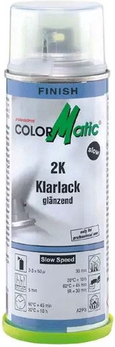 colormatic 2k blanke lak hoogglans slowspeed 374913 0.5 ltr