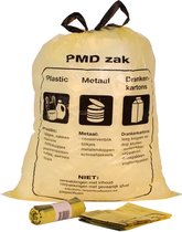 Sacs PMD - sacs PMD 60 litres de déchets - sacs poubelle - sac poubelle pmd - sac pmd - sacs pmd de déchets - 5 rouleaux - 10 sacs par rouleau