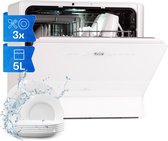 Klarstein Havasia UV 6 - Mini vaatwasser - UV-licht - Vrijstaand - 1380W - Wit