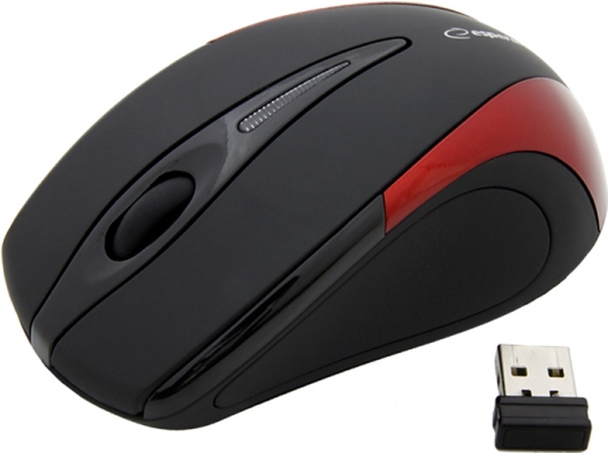 Esperanza Draadloze Optische 3D Muis Antares - Rood