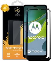 3-Pack Motorola Moto E13 Screenprotectors - MobyDefend Gehard Glas Screensavers - Zwarte Randen - Glasplaatjes Geschikt Voor Motorola Moto E13