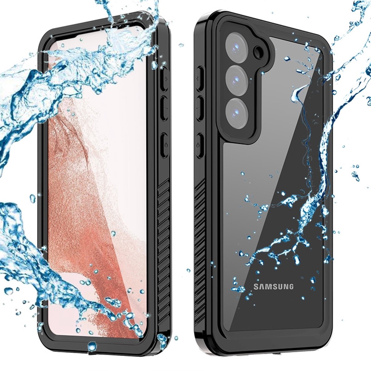 Waterdicht Hoesje Samsung Galaxy S23 Plus - zwart
