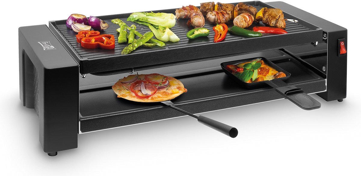 Tristar Gourmetstel 6 persoons 800 W 29 cm zwart