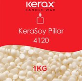 Kerax - 1KG - KeraSoy 4120 Pillar Wax - Pellets - Soja Was voor vrijstaande kaarsen - kaarsen maken